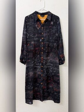 Bright & Beautiful Chalkboard Equation Dress Geometry Math - M